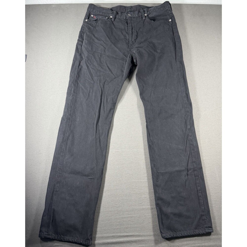 Polo Ralph Lauren Jeans Mens 34x34 Black 867 Classic Straight Denim Cotton